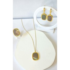 Σετ κοσμημάτων σε ασήμι επίχρυσο (SET06)